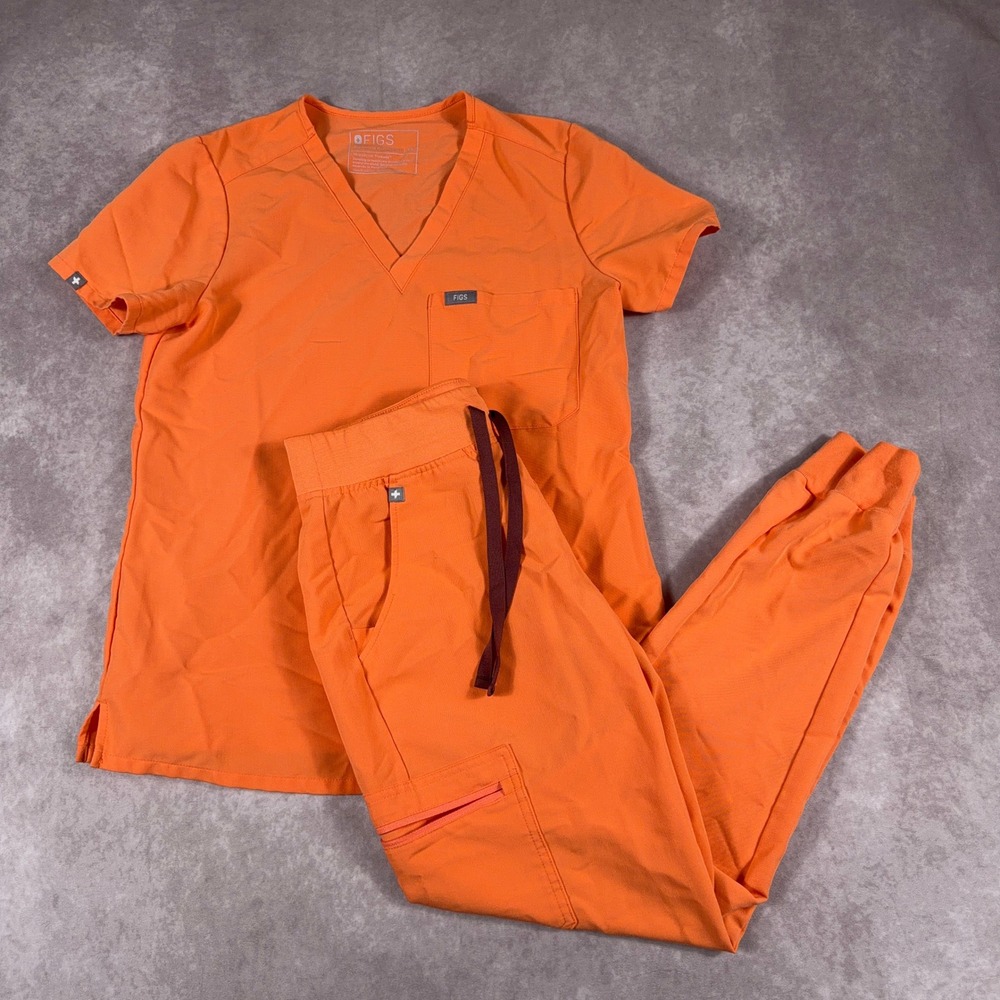 Figs Catarina Zamora Scrub Set Technical Comfort Jogger Pants Top Size S *READ* - Picture 1 of 14